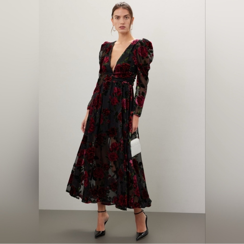 Rachel Parcell Burnout Velvet Dress size 4.